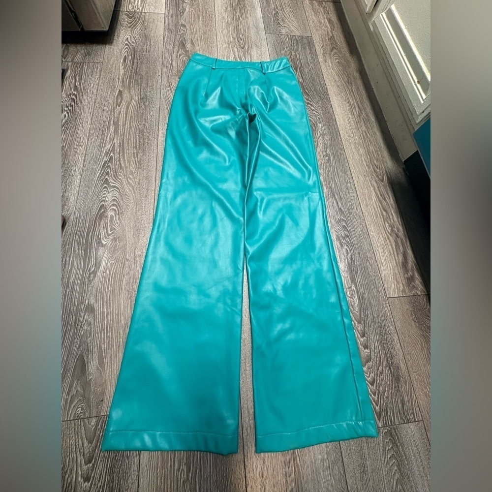 Princess Polly aqua leather Pants - Picture 8 of 10